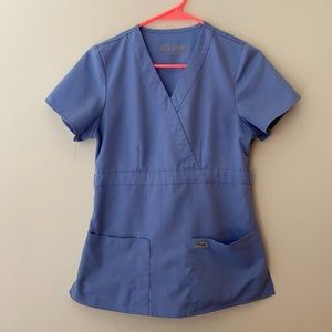 CLOSEOUT SALE!! Greys Anatomy Light Blue Scrub Shirt